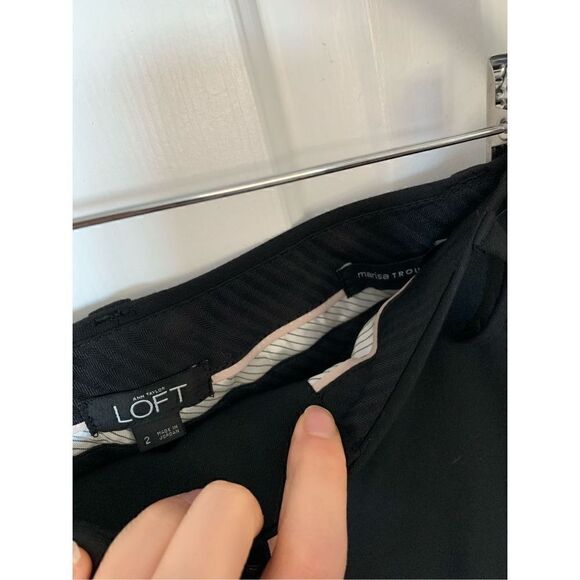 Loft black dress pants size 2 Marisa trouser - Picture 3 of 5